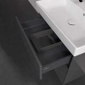 Тумба под раковину Villeroy & Boch Collaro 60,4х44,4 см с подсветкой МДФ глянцевый серый C009B0FP