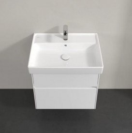 Тумба под раковину Villeroy & Boch Collaro 60,4х44,4 см с подсветкой ДСП матовый белый C009B0MS