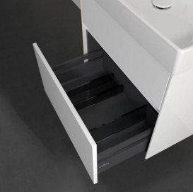 Тумба под раковину Villeroy & Boch Collaro 60,4х44,4 см с подсветкой ДСП матовый белый C009B0MS