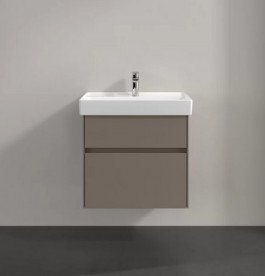 Тумба под раковину Villeroy & Boch Collaro 60,4х44,4 см с подсветкой ДСП трюфель серый C009B0VG