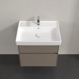 Тумба под раковину Villeroy & Boch Collaro 60,4х44,4 см с подсветкой ДСП трюфель серый C009B0VG