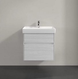 Тумба під раковину Villeroy & Boch Collaro 60,4х44,4 см із підсвічуванням ДСП біле дерево C009B0E8