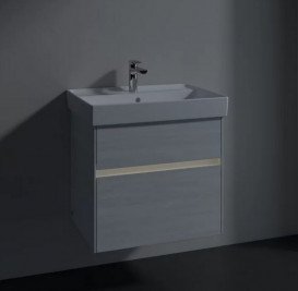 Тумба під раковину Villeroy & Boch Collaro 60,4х44,4 см із підсвічуванням ДСП біле дерево C009B0E8