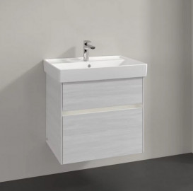 Тумба під раковину Villeroy & Boch Collaro 60,4х44,4 см із підсвічуванням ДСП біле дерево C009B0E8