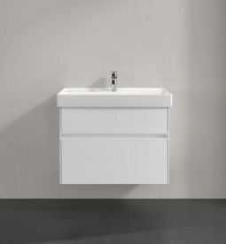 Тумба под раковину Villeroy & Boch Collaro 75,4х44,4 см с подсветкой ДСП матовый белый C010B0MS