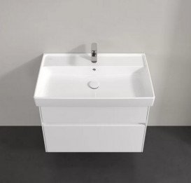 Тумба под раковину Villeroy & Boch Collaro 75,4х44,4 см с подсветкой ДСП матовый белый C010B0MS