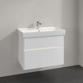 Тумба под раковину Villeroy & Boch Collaro 75,4х44,4 см с подсветкой ДСП матовый белый C010B0MS