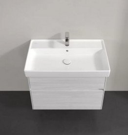 Тумба під раковину Villeroy & Boch Collaro 75,4х44,4 см із підсвічуванням ДСП біле дерево C010B0E8