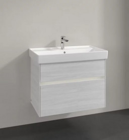 Тумба під раковину Villeroy & Boch Collaro 75,4х44,4 см із підсвічуванням ДСП біле дерево C010B0E8