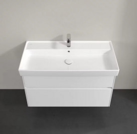 Тумба під раковину Villeroy & Boch Collaro 95,4х44,4 см із підсвічуванням ДСП матовий білий C011B0MS