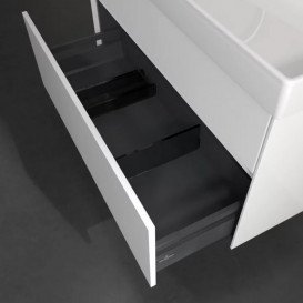 Тумба під раковину Villeroy & Boch Collaro 95,4х44,4 см із підсвічуванням ДСП матовий білий C011B0MS