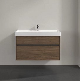 Тумба під раковину Villeroy & Boch Collaro 95,4 х44, 4 см з підсвічуванням ДСП дуб аризона C011B0VH