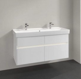 Тумба під раковину Villeroy & Boch Collaro 115,4х44,4 см із підсвічуванням МДФ глянсовий білий C012B0DH