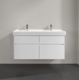 Тумба під раковину Villeroy & Boch Collaro 115,4х44,4 см із підсвічуванням МДФ глянсовий білий C012B0DH