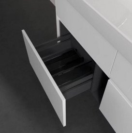 Тумба під раковину Villeroy & Boch Collaro 115,4х44,4 см із підсвічуванням МДФ глянсовий білий C012B0DH