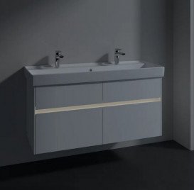 Тумба під раковину Villeroy & Boch Collaro 115,4х44,4 см із підсвічуванням МДФ глянсовий білий C012B0DH