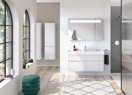 Тумба під раковину Villeroy & Boch Collaro 115,4х44,4 см із підсвічуванням МДФ глянсовий білий C012B0DH