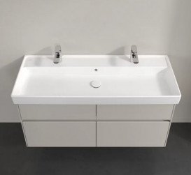 Тумба под раковину Villeroy & Boch Collaro 115,4х44,4 см с подсветкой ДСП мягкий серый C012B0VK