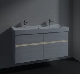 Тумба под раковину Villeroy & Boch Collaro 115,4х44,4 см с подсветкой ДСП белое дерево C012B0E8