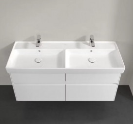 Тумба под раковину Villeroy & Boch Collaro 125,4х44,4 см с подсветкой МДФ глянцевый белый C013B0DH