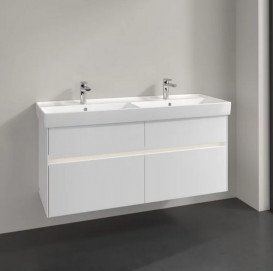 Тумба под раковину Villeroy & Boch Collaro 125,4х44,4 см с подсветкой МДФ глянцевый белый C013B0DH