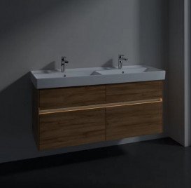 Тумба під раковину Villeroy & Boch Collaro 125,4х44,4 см із підсвічуванням ДСП дуб канзас C013B0RH