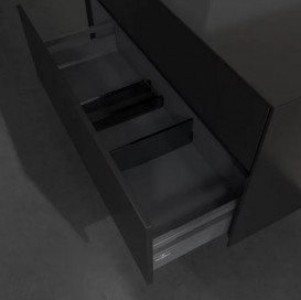 Тумба під раковину Villeroy & Boch Collaro 100х50 см із підсвічуванням МДФ чорний матовий лак C014B0PD