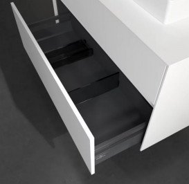 Тумба під раковину Villeroy & Boch Collaro 100х50 см із підсвічуванням ДСП матовий білий C015B0MS