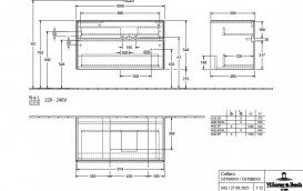 Тумба під раковину Villeroy & Boch Collaro 100х50 см із підсвічуванням ДСП матовий білий C015B0MS