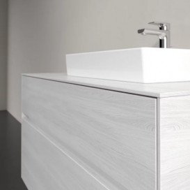 Тумба під раковину Villeroy & Boch Collaro 100х50 см із підсвічуванням ДСП біле дерево C015B0E8