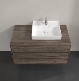 Тумба під раковину Villeroy & Boch Collaro 100х50 см із підсвічуванням ДСП кам'яний дуб C015B0RK