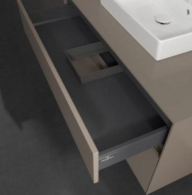 Тумба під раковину Villeroy & Boch Collaro 100х50 см із підсвічуванням ДСП трюфель сірий C016B0VG