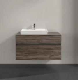 Тумба під раковину Villeroy & Boch Collaro 100х50 см із підсвічуванням ДСП кам'яний дуб C017B0RK