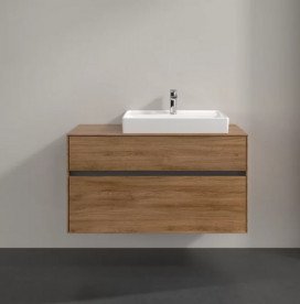 Тумба під раковину Villeroy & Boch Collaro 100х50 см із підсвічуванням ДСП дуб канзас C018B0RH