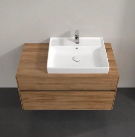 Тумба під раковину Villeroy & Boch Collaro 100х50 см із підсвічуванням ДСП дуб канзас C018B0RH