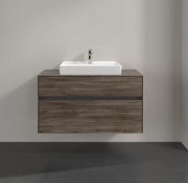 Тумба під раковину Villeroy & Boch Collaro 100х50 см із підсвічуванням ДСП кам'яний дуб C019B0RK