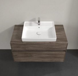 Тумба під раковину Villeroy & Boch Collaro 100х50 см із підсвічуванням ДСП кам'яний дуб C019B0RK