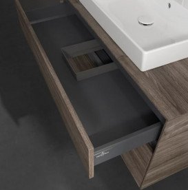 Тумба під раковину Villeroy & Boch Collaro 100х50 см із підсвічуванням ДСП кам'яний дуб C019B0RK