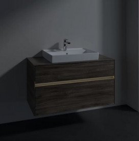 Тумба під раковину Villeroy & Boch Collaro 100х50 см із підсвічуванням ДСП кам'яний дуб C019B0RK