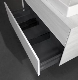 Тумба під раковину Villeroy & Boch Collaro 100х50 см із підсвічуванням ДСП біле дерево C020B0E8