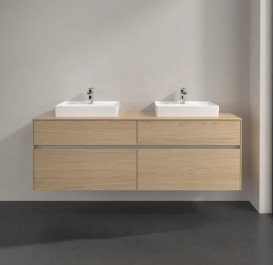 Тумба під раковину Villeroy & Boch Collaro 160х50 см із підсвічуванням ДСП північний дуб C021B0VJ