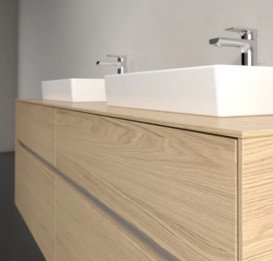 Тумба під раковину Villeroy & Boch Collaro 160х50 см із підсвічуванням ДСП північний дуб C021B0VJ