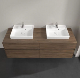 Тумба под раковину Villeroy & Boch Collaro 160х50 см с подсветкой ДСП дуб аризона C021B0VH