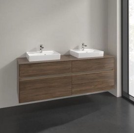 Тумба под раковину Villeroy & Boch Collaro 160х50 см с подсветкой ДСП дуб аризона C021B0VH