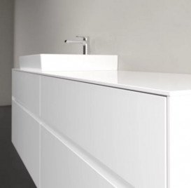 Тумба под раковину Villeroy & Boch Collaro 160х50 см с подсветкой ДСП матовый белый C022B0MS