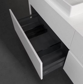 Тумба под раковину Villeroy & Boch Collaro 160х50 см с подсветкой ДСП матовый белый C022B0MS