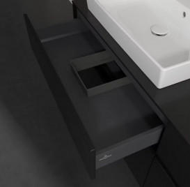 Тумба під раковину Villeroy & Boch Collaro 160х50 см із підсвічуванням МДФ чорний матовий лак C022B0PD