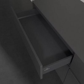 Тумба під раковину Villeroy & Boch Collaro 160х50 см із підсвічуванням МДФ глянсовий сірий C023B0FP