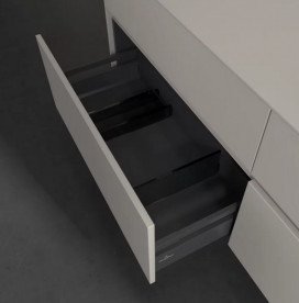 Тумба под раковину Villeroy & Boch Collaro 160х50 см с подсветкой ДСП мягкий серый C023B0VK