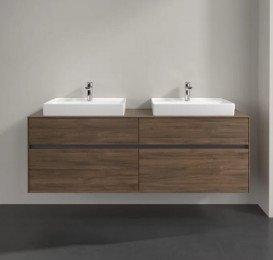 Тумба под раковину Villeroy & Boch Collaro 160х50 см с подсветкой ДСП дуб аризона C024B0VH